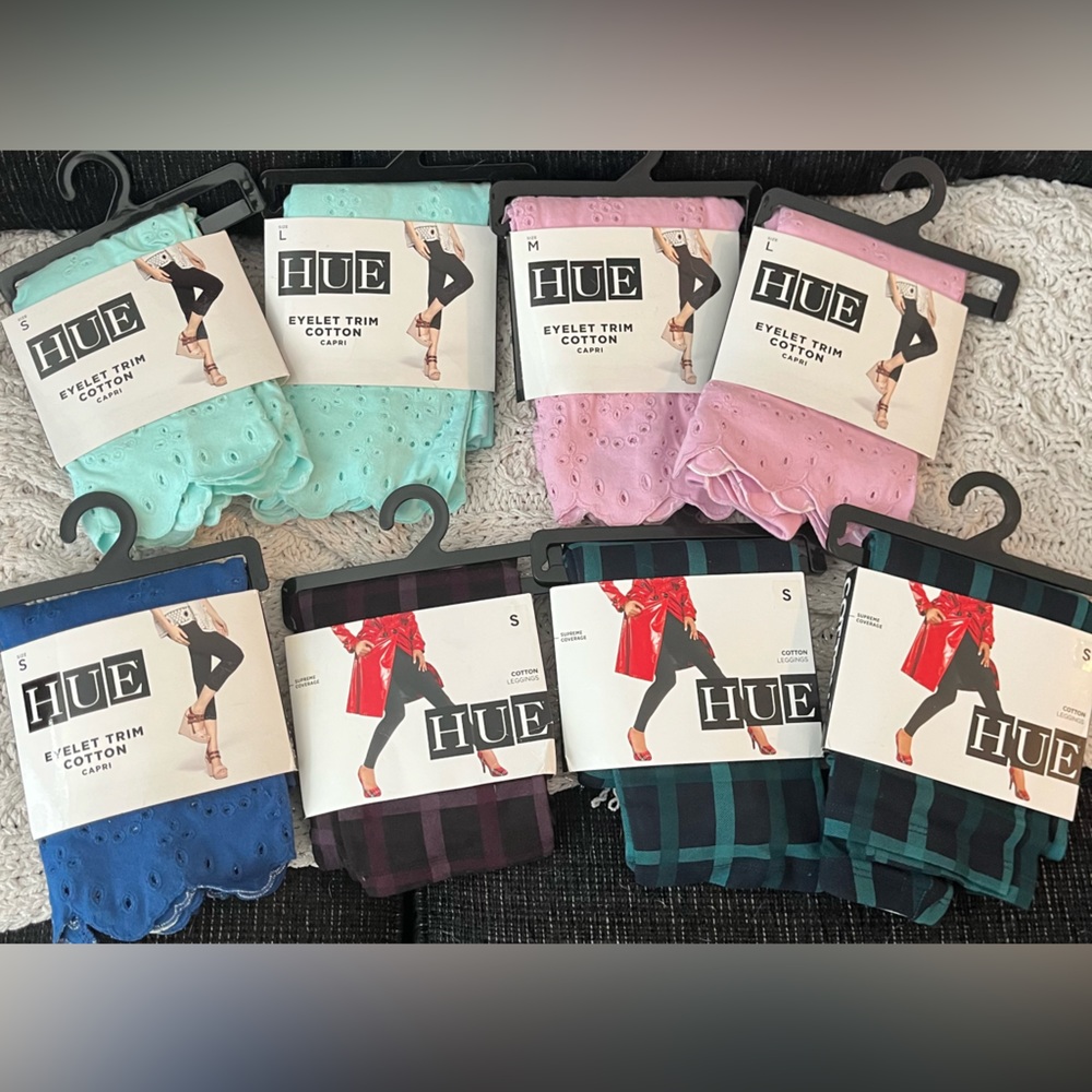 Brand New: HUE: Leggings - Sizes S-L - Variety of colors/styles
